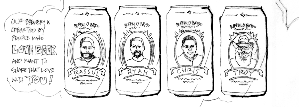 Buffalo Bayou Brewing Company - Concept Sketch 1