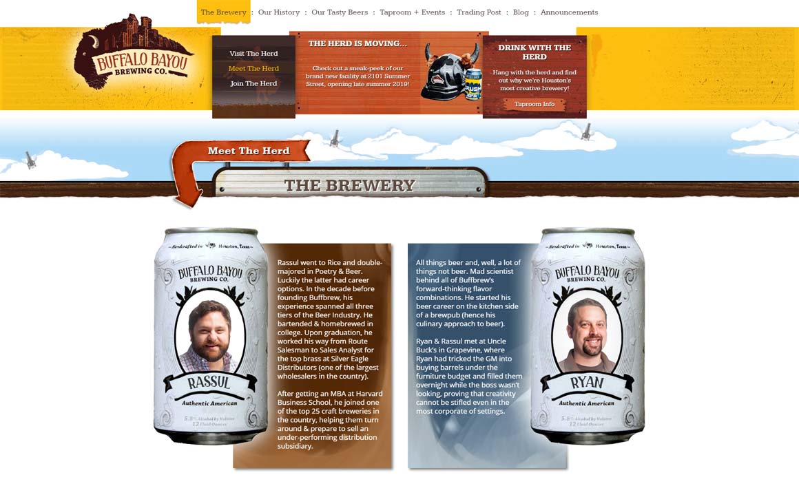 Buffalo Bayou Brewing Company - Team Page