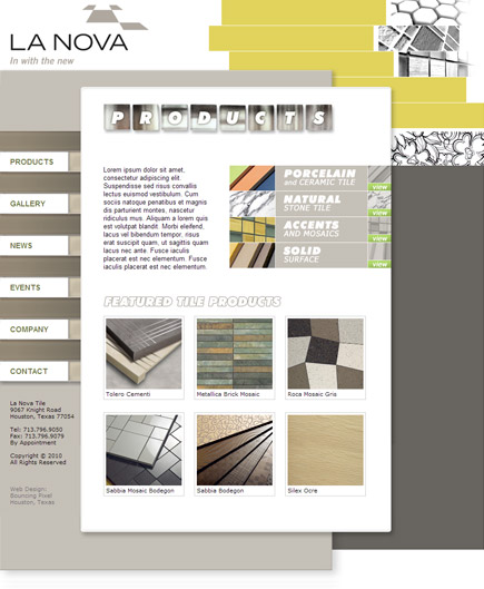 La Nova Tile Website