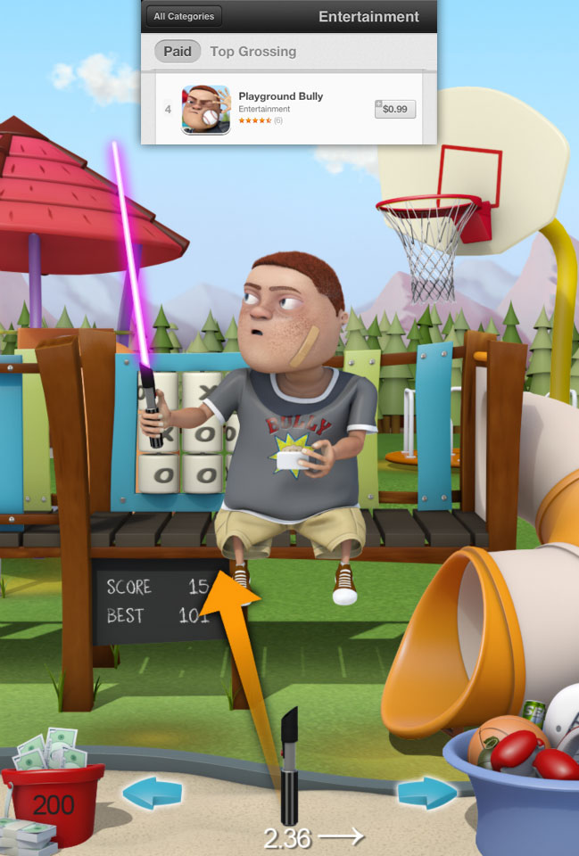 Playground Bully iPhone Game Concept Art