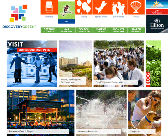 Discovery Green Website