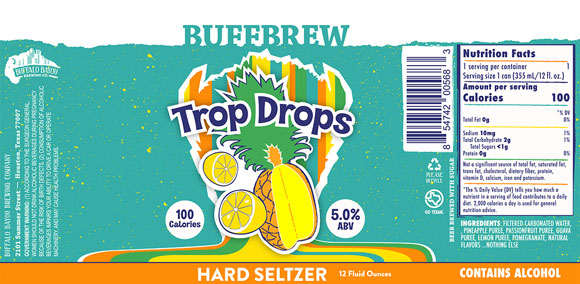Buffalo Bayou Brewing Company - Trop Drops Seltzer