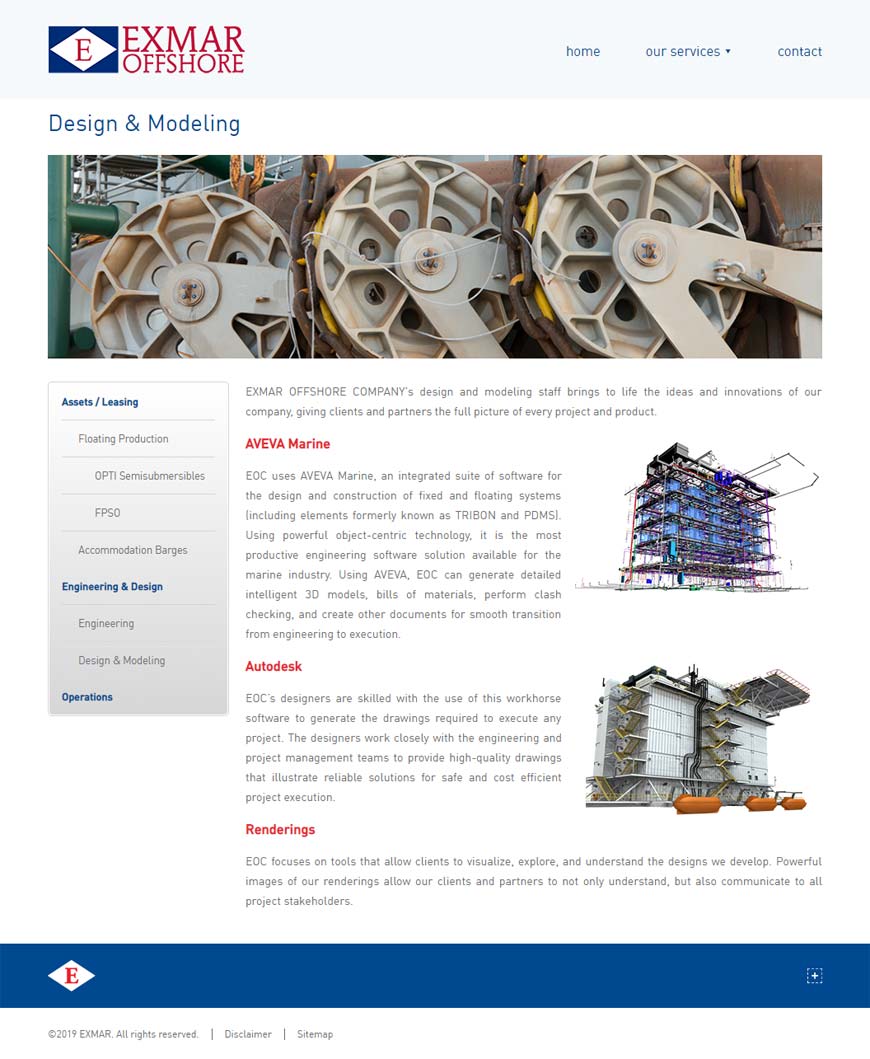 EXMAR Offshore - Secondary Page