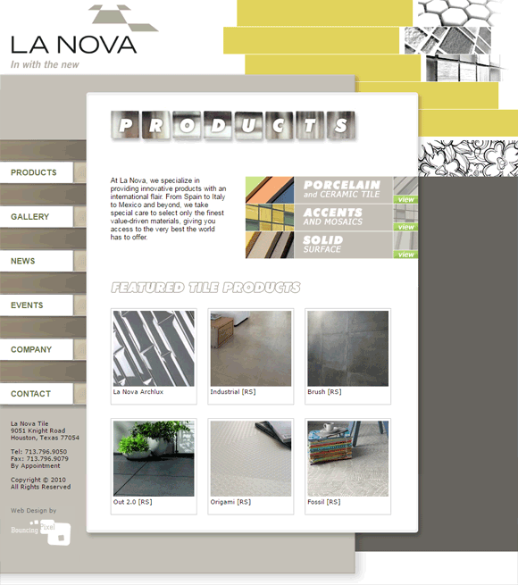 La Nova Tile Website