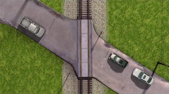 Truck / Train Accident Recreation - Litigation Animation